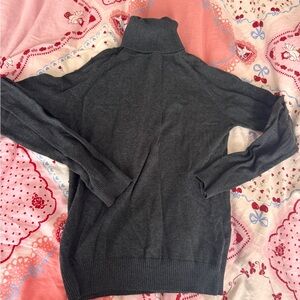 Charcoal Turtleneck Sweater